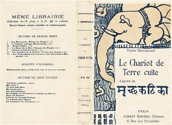 HENRI DE TOULOUSE-LAUTREC (1864-1901).  LE CHARIOT DE TERRE CUITE. Playbill & book cover. 1895. Sizes vary.